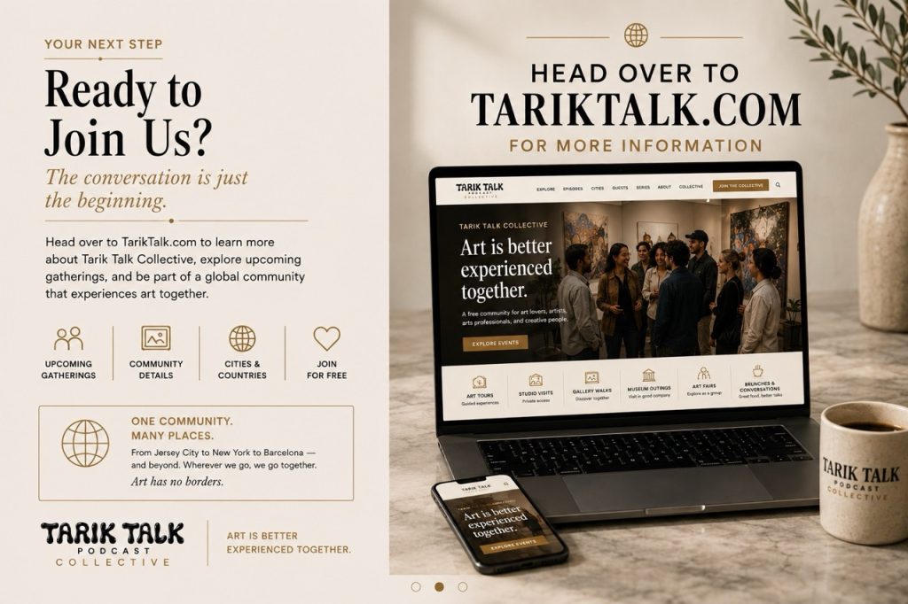 Tarik Talk Collective free community for art lovers, artists, and creatives