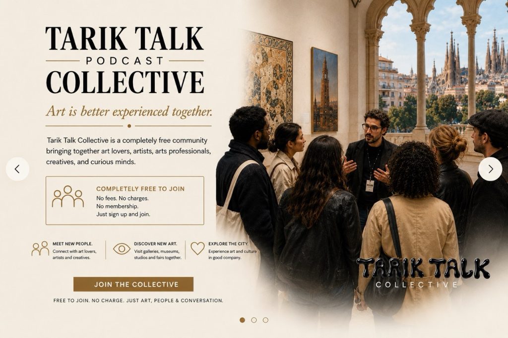 Tarik Talk Collective community gathering for art lovers, artists, and creatives